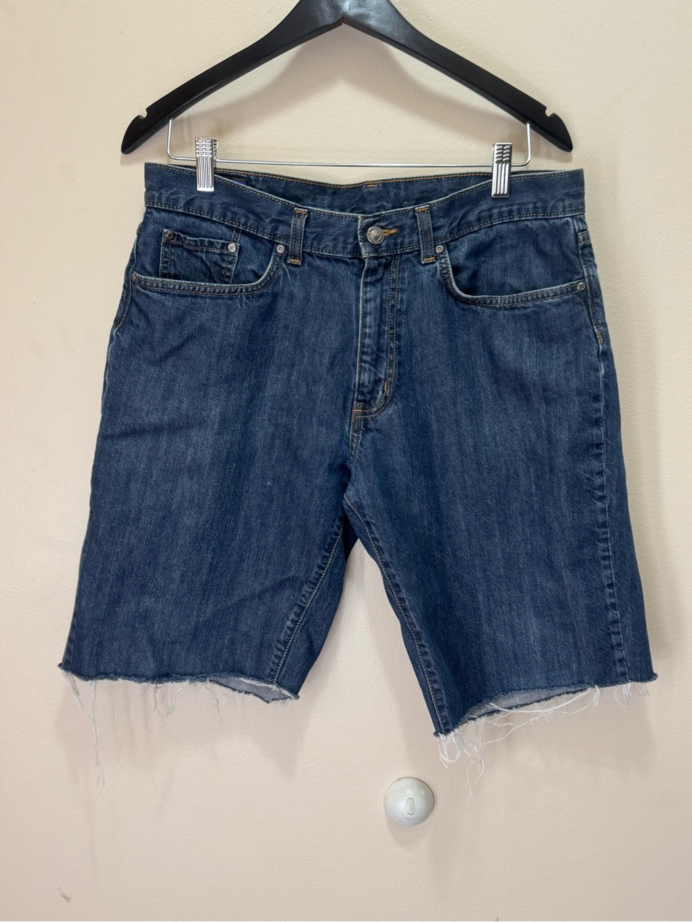 Vintage Patagonia Organic Cotton Cut-Off Denim Jean Shorts.